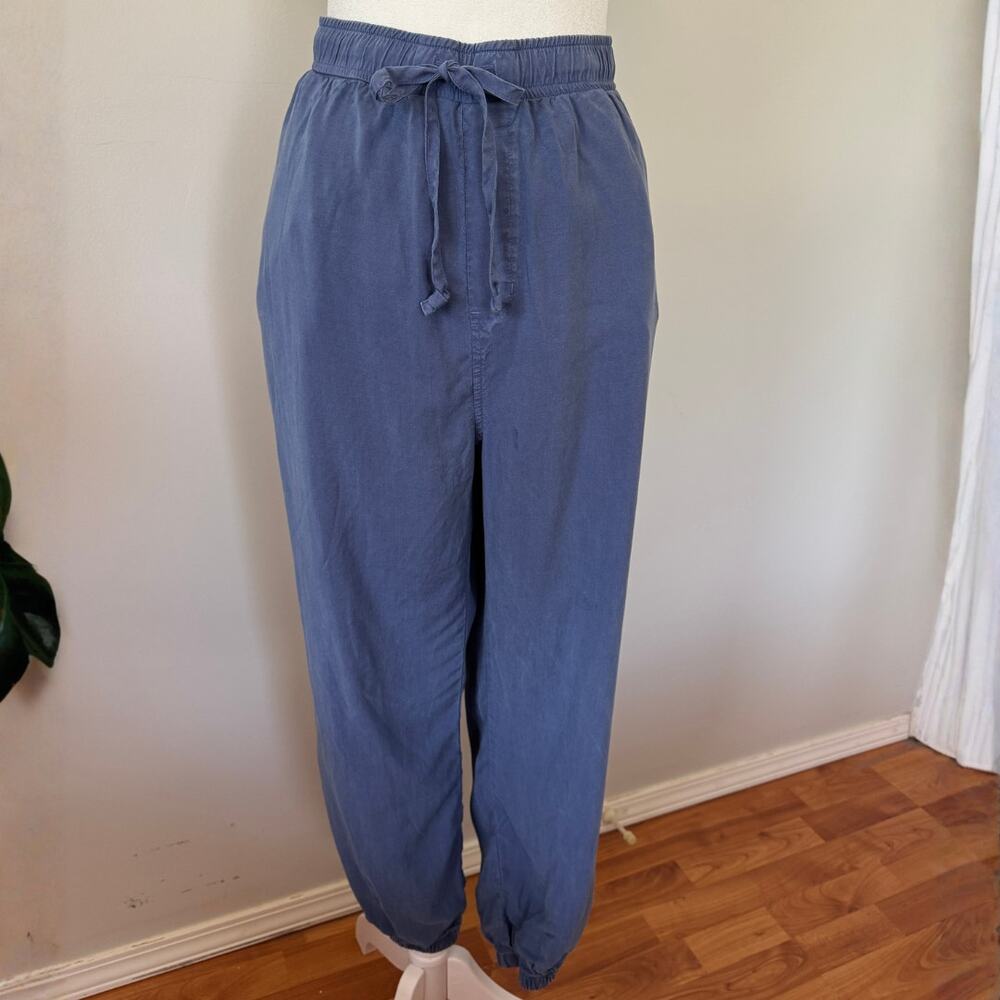 Cloth & Stone Women’s XL Blue Tencel Jogger Pants Drawstring Waist